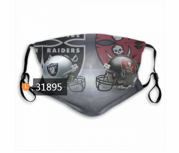 NFL Oakland Raiders 572020 Dust mask with filter->nfl dust mask->Sports Accessory